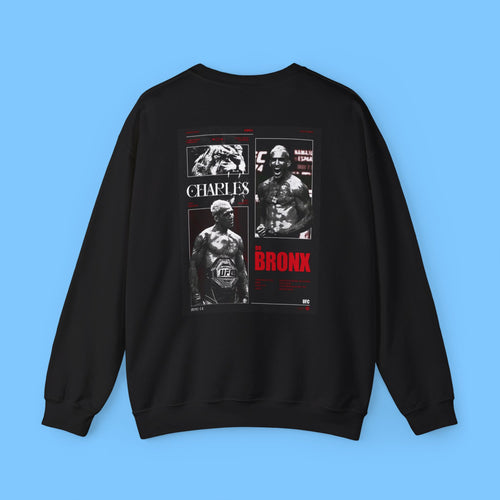 BJJ Bronx Crewneck Sweatshirt — Brazilian Jiu-Jitsu Fighter Graphic