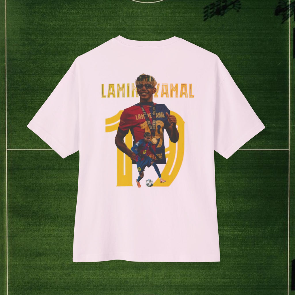 Lamela Mahd/Spotify FC Barcelona Fan Tee — Oversized Boxy Soccer T‑Shirt