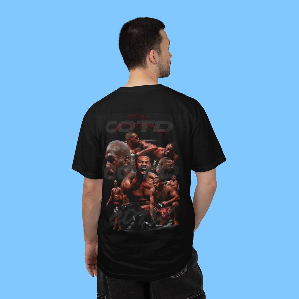 Jon Jones MMA Tribute T-Shirt — Cage Fighter Graphic Tee Printify