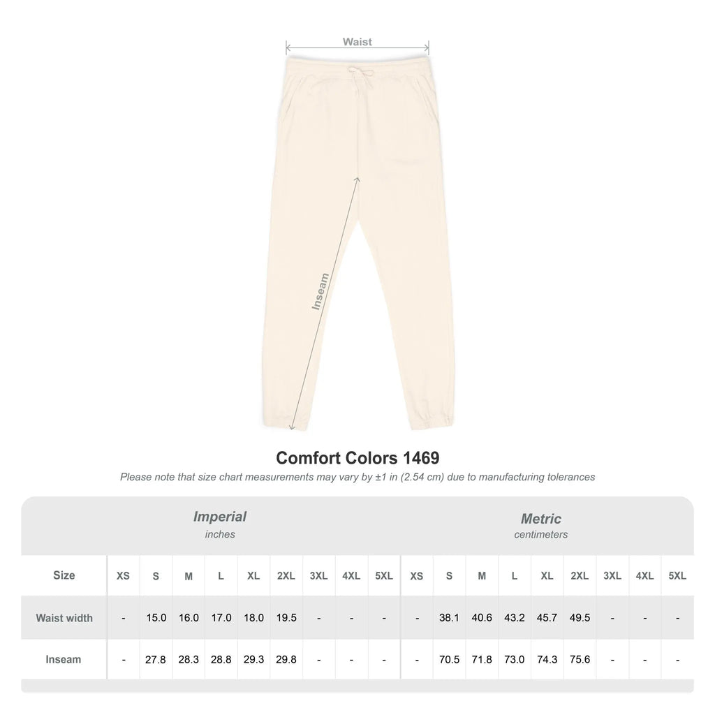 Unisex Garment-Dyed Fleece Sweatpants Printify