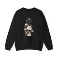 Knight Halo Crewneck Sweatshirt — Medieval Armor Graphic Sweatshirt