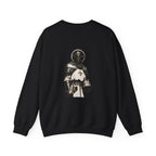 Knight Halo Crewneck Sweatshirt — Medieval Armor Graphic Sweatshirt