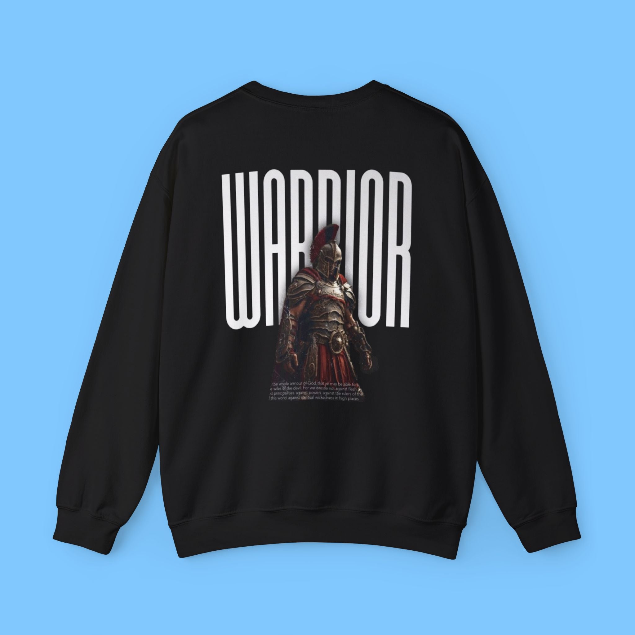 Warrior Crewneck Sweatshirt — Spartan Gladiator Graphic Pullover