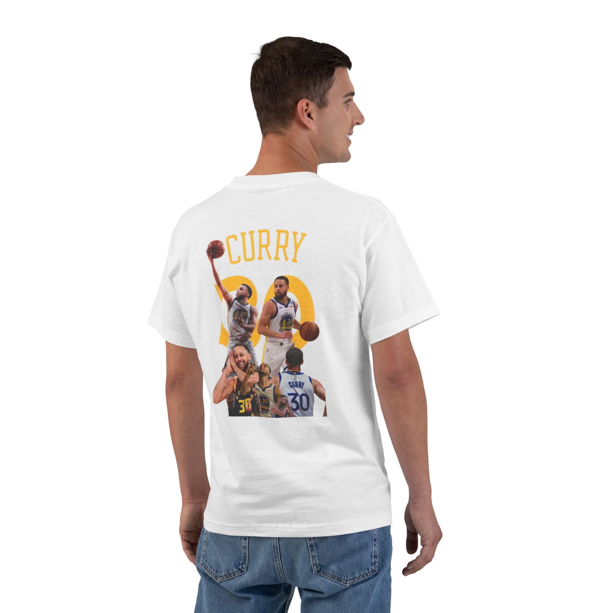Basketball Legend T‑Shirt — 'Curry' Player Collage Back Print