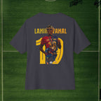 Lamela Mahd/Spotify FC Barcelona Fan Tee — Oversized Boxy Soccer T‑Shirt