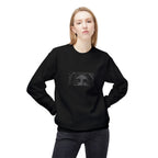 Crucifixion Graphic Sweatshirt — Dark Gothic Jesus Prayer Crewneck