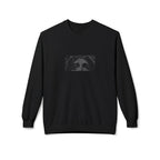 Crucifixion Graphic Sweatshirt — Dark Gothic Jesus Prayer Crewneck