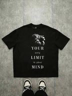 Lion Crown T‑Shirt — "Your Only Limit Is Your Mind" Motivational Graphic Tee Printify