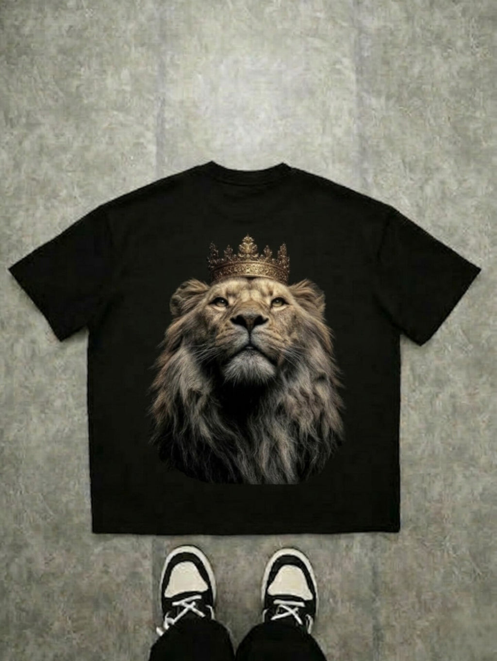 Lion Crown T‑Shirt — "Your Only Limit Is Your Mind" Motivational Graphic Tee Printify