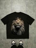 Lion Crown T‑Shirt — "Your Only Limit Is Your Mind" Motivational Graphic Tee Printify