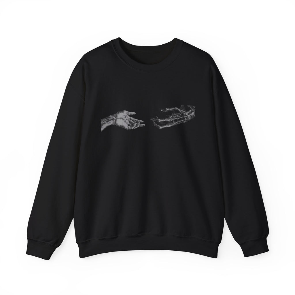 Knight Halo Crewneck Sweatshirt — Medieval Armor Graphic Sweatshirt