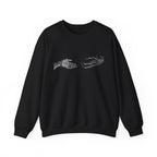 Knight Halo Crewneck Sweatshirt — Medieval Armor Graphic Sweatshirt