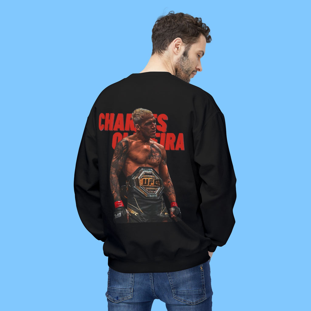 Charles Oliveira UFC Champion Sweatshirt — MMA Fighter Graphic Crewneck