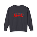 UFC Doctor Pigeon Crewneck Sweatshirt — Red UFC Logo Front