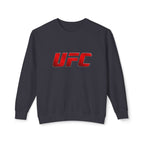 UFC Doctor Pigeon Crewneck Sweatshirt — Red UFC Logo Front
