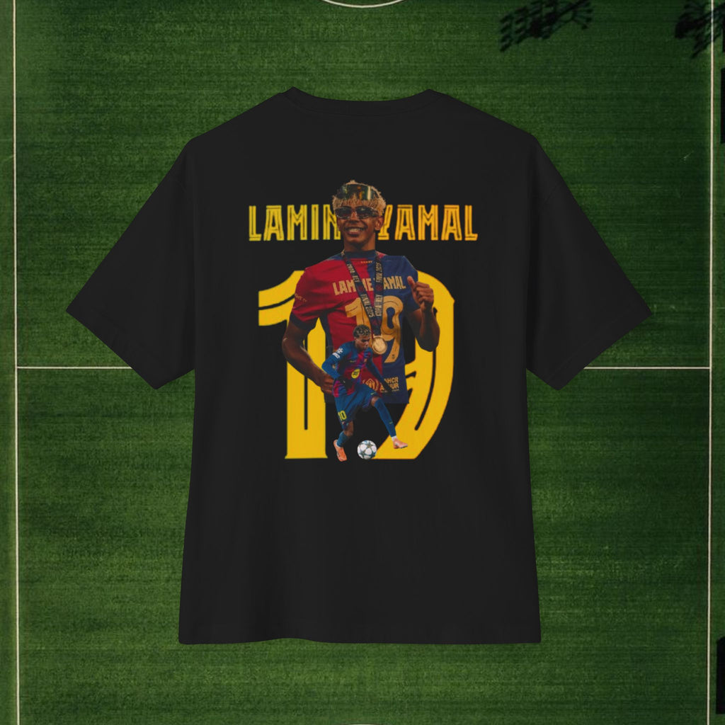 Lamela Mahd/Spotify FC Barcelona Fan Tee — Oversized Boxy Soccer T‑Shirt