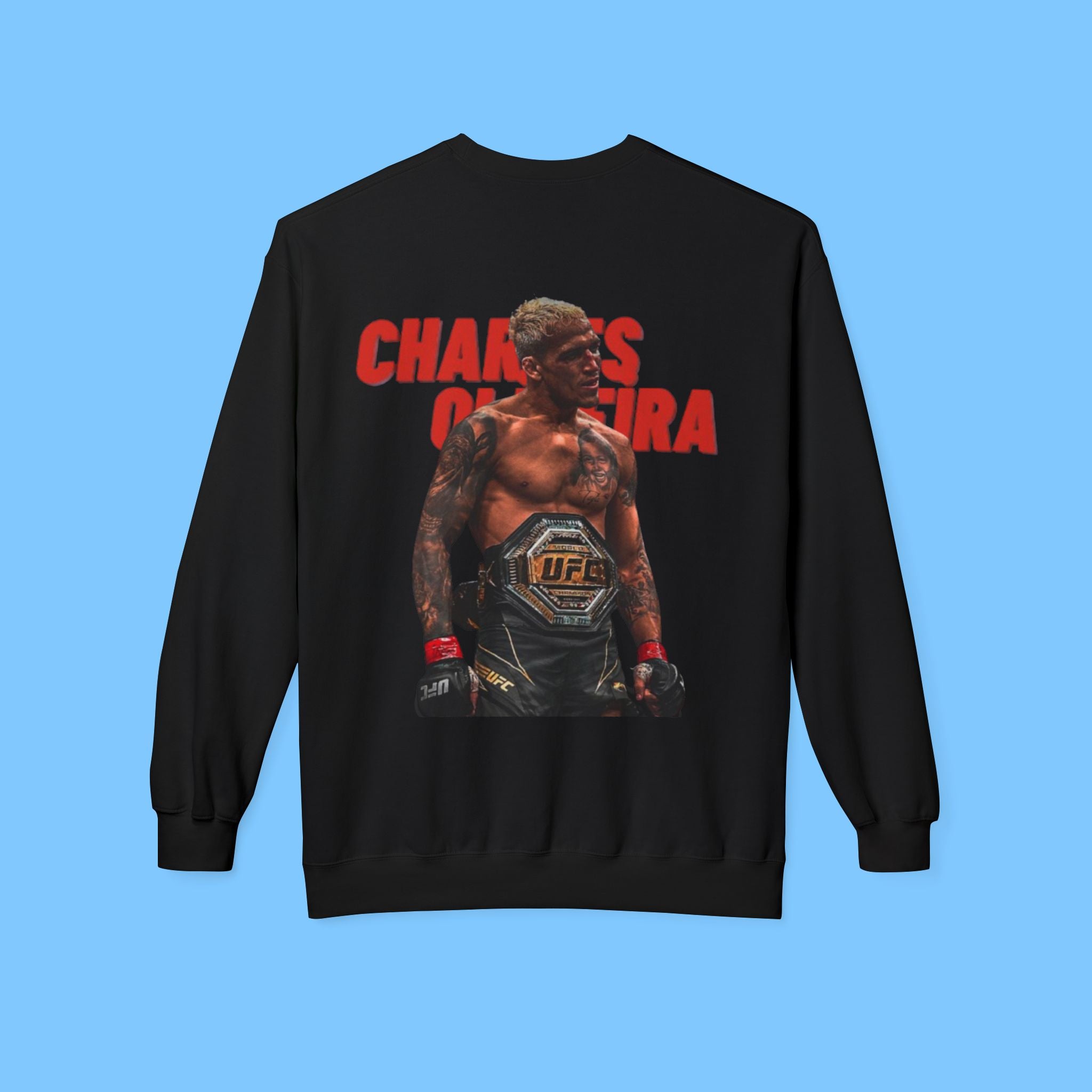 Charles Oliveira UFC Champion Sweatshirt — MMA Fighter Graphic Crewneck